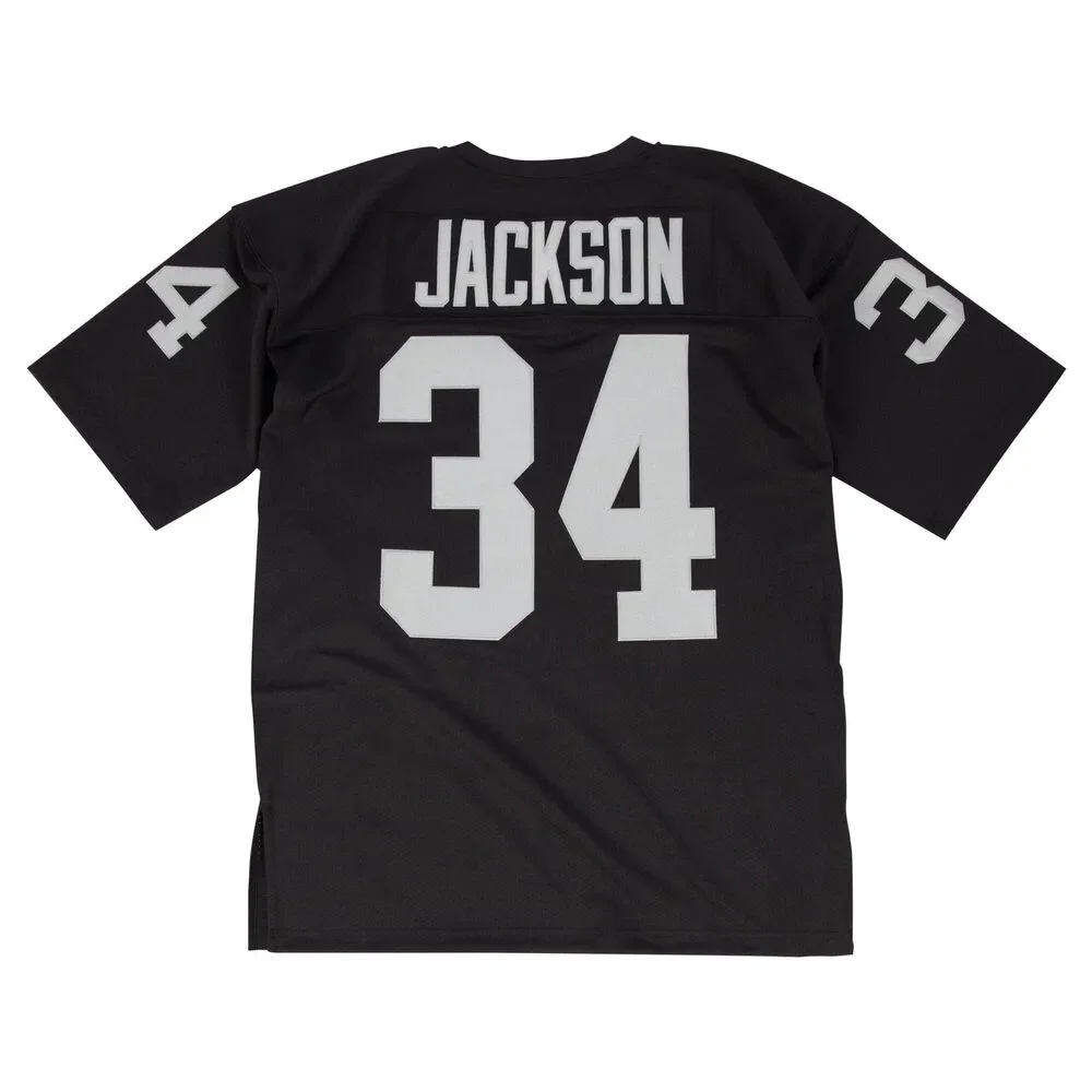 [AJY6CP18145-LAIBLCK90BJA] Mens Mitchell & Ness Jersey Raiders 1990 Bo Jackson - Picture 2 of 3